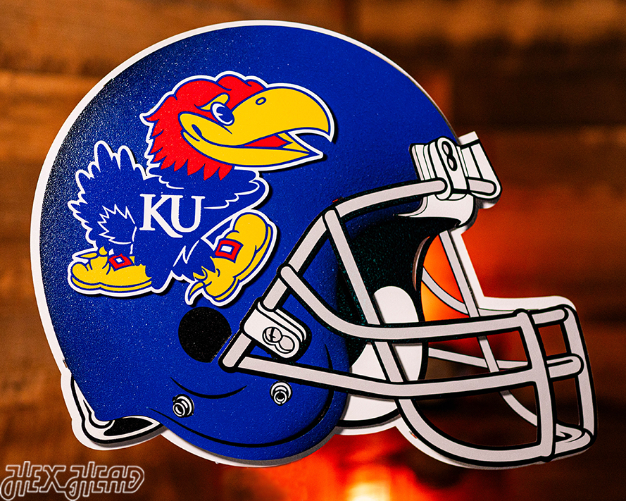 Kansas Jayhawks BLITZ COLLECTION - 8 LAYER 3D METAL Wall Art