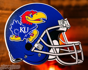 Kansas Jayhawks BLITZ COLLECTION - 8 LAYER 3D METAL Wall Art
