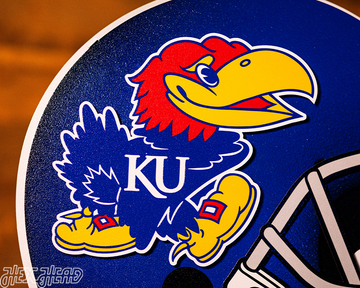 Kansas Jayhawks BLITZ COLLECTION - 8 LAYER 3D METAL Wall Art