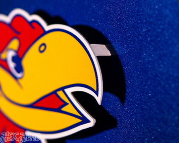 Kansas Jayhawks BLITZ COLLECTION - 8 LAYER 3D METAL Wall Art