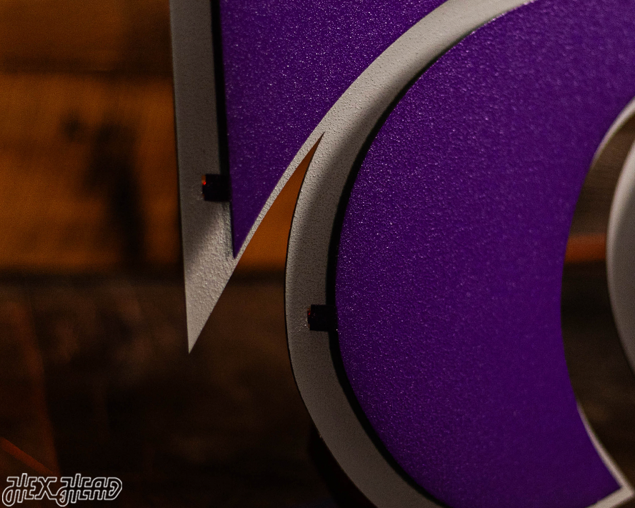 Kansas State Wildcat Mascot 3D Vintage Metal Wall Art