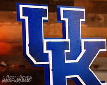 Load image into Gallery viewer, Kentucky Wildcats &quot;UK&quot; 5 layer 3D Metal Wall Art
