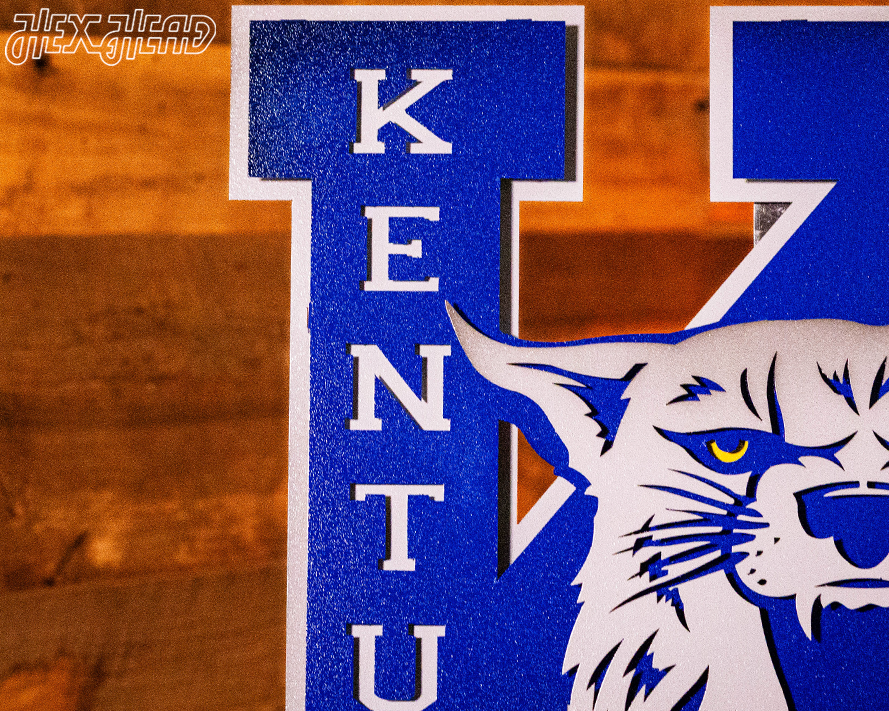 Kentucky Wildcats OUT of the VAULT, Vintage 70's Power K 3D Metal Wall Art