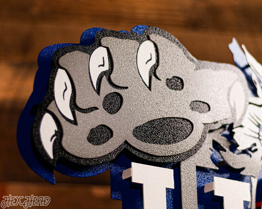 Kentucky "Wildcat over UK" 1989-94, 3D Vintage Metal Wall Art