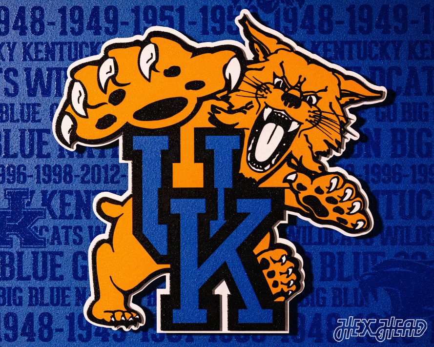 Kentucky Wildcats CRAFT SERIES 3D Embossed Metal Wall Art