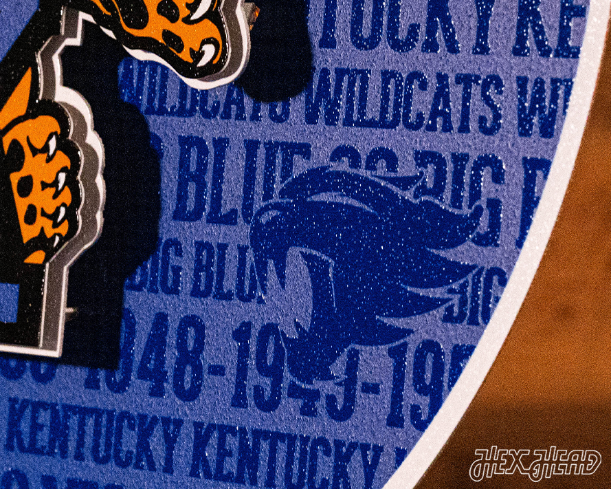 Kentucky Wildcats CRAFT SERIES 3D Embossed Metal Wall Art