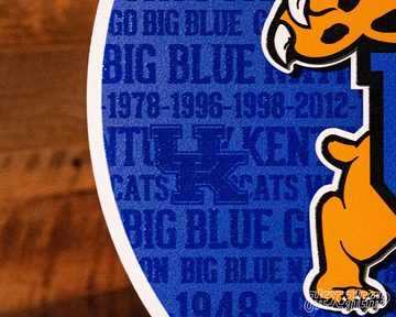 Kentucky Wildcats CRAFT SERIES 3D Embossed Metal Wall Art
