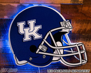 Kentucky Wildcats BLITZ COLLECTION - 8 LAYER Helmet 3D Metal Wall Art