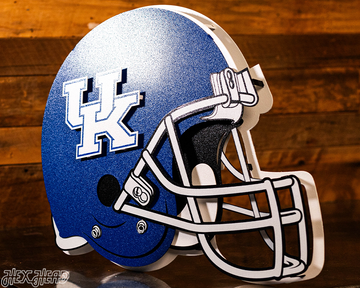 Kentucky Wildcats BLITZ COLLECTION - 8 LAYER Helmet 3D Metal Wall Art