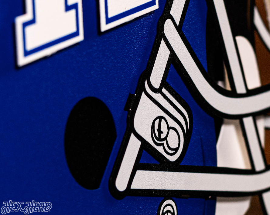 Kentucky Wildcats BLITZ COLLECTION - 8 LAYER Helmet 3D Metal Wall Art