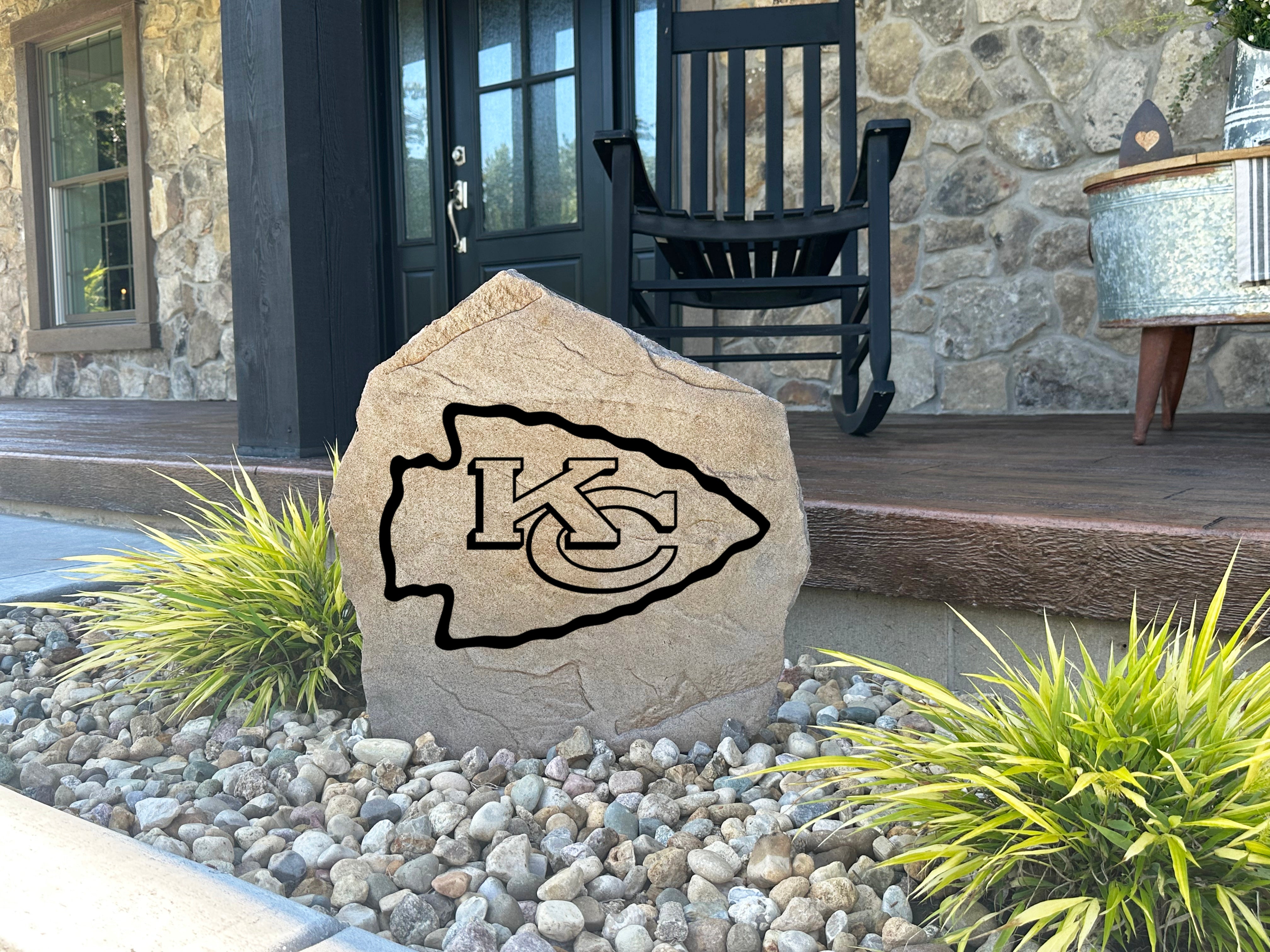 Kansas City Chiefs Design-A-Stone Landscape Art