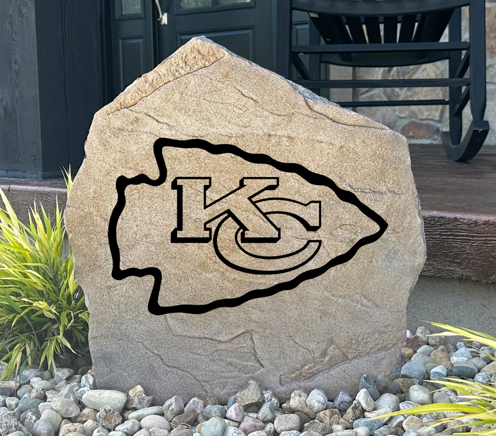 Kansas City Chiefs Design-A-Stone Landscape Art