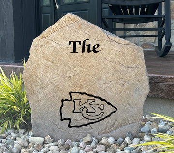 Kansas City Chiefs Design-A-Stone Landscape Art Family Name