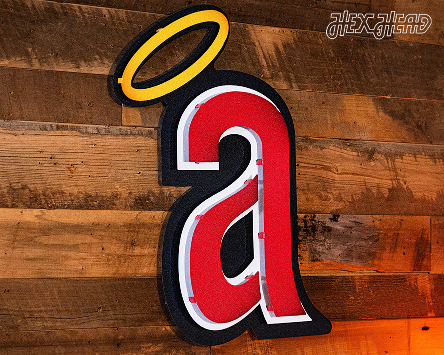 Los Angeles Angels COOPERSTOWN 1971 "a" 3D Metal Wall Art