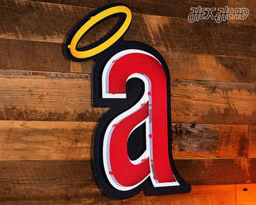 Los Angeles Angels COOPERSTOWN 1971 "a" 3D Metal Wall Art