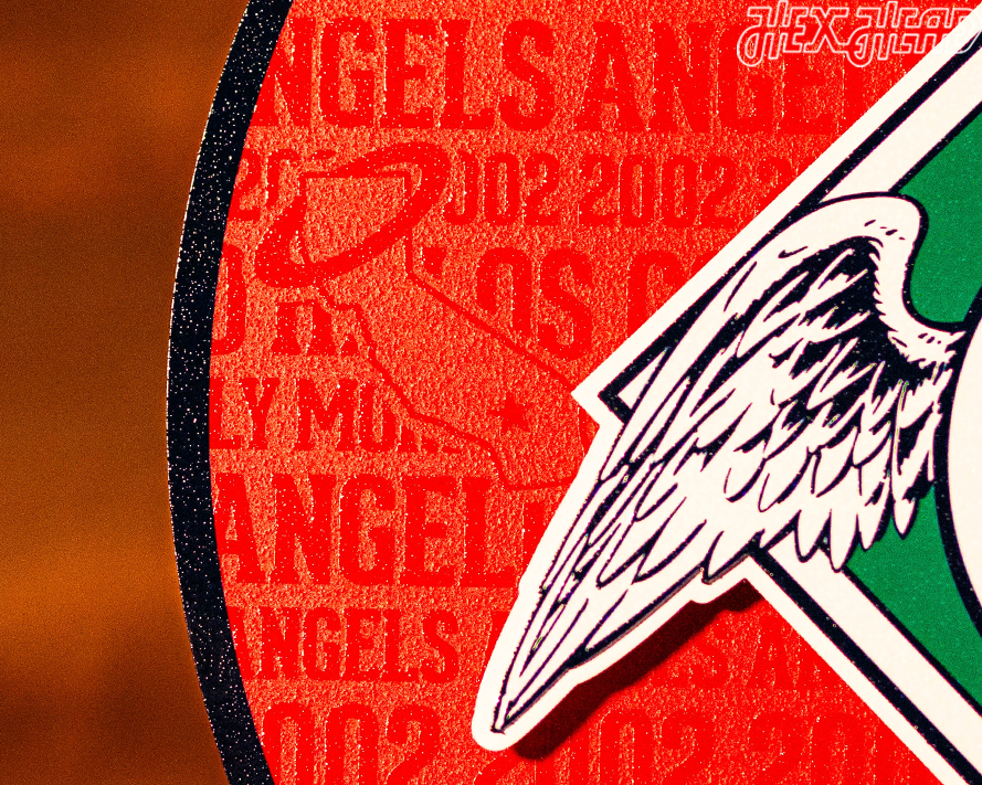 Los Angeles Angels CRAFT SERIES 3D Embossed Metal Wall Art