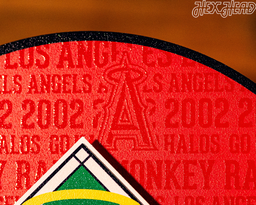 Los Angeles Angels CRAFT SERIES 3D Embossed Metal Wall Art