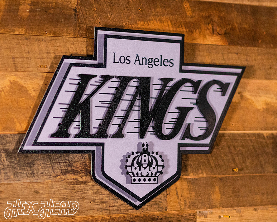 Los Angeles Kings 80's Vintage 3D Vintage Metal Wall Art