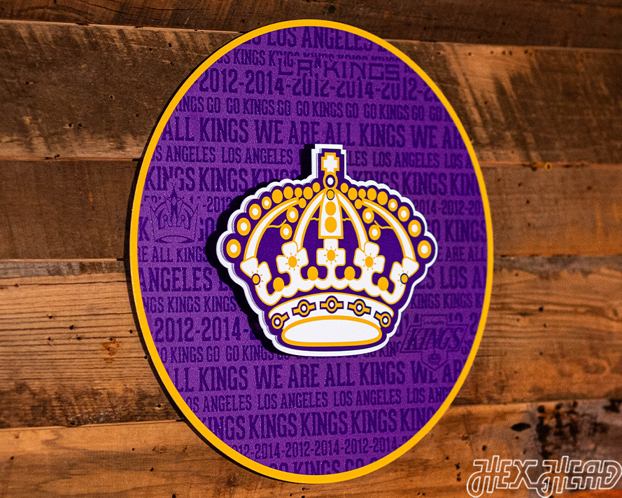 Los Angeles Kings CRAFT SERIES 3D Embossed Metal Wall Art