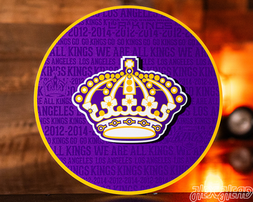 Los Angeles Kings CRAFT SERIES 3D Embossed Metal Wall Art