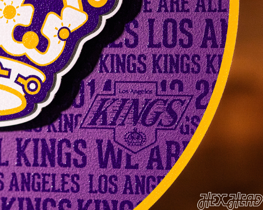 Los Angeles Kings CRAFT SERIES 3D Embossed Metal Wall Art