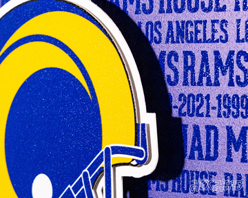 Los Angeles Rams CRAFT SERIES 3D Embossed Metal Wall Art