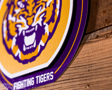 LSU Tigers "Double Play" On the Shelf or on the Wall Art