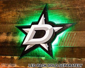 Dallas Stars NHL 3D Vintage Metal Wall Art