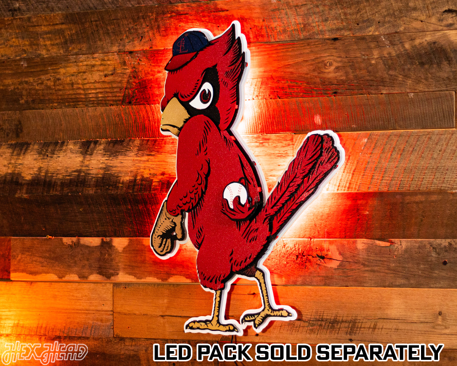 St. Louis Cardinals "VINTAGE CARDINAL" Logo 3D Metal Wall Art