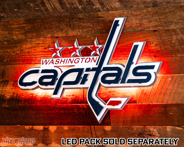 Washington Capitals 3D Vintage Metal Wall Art