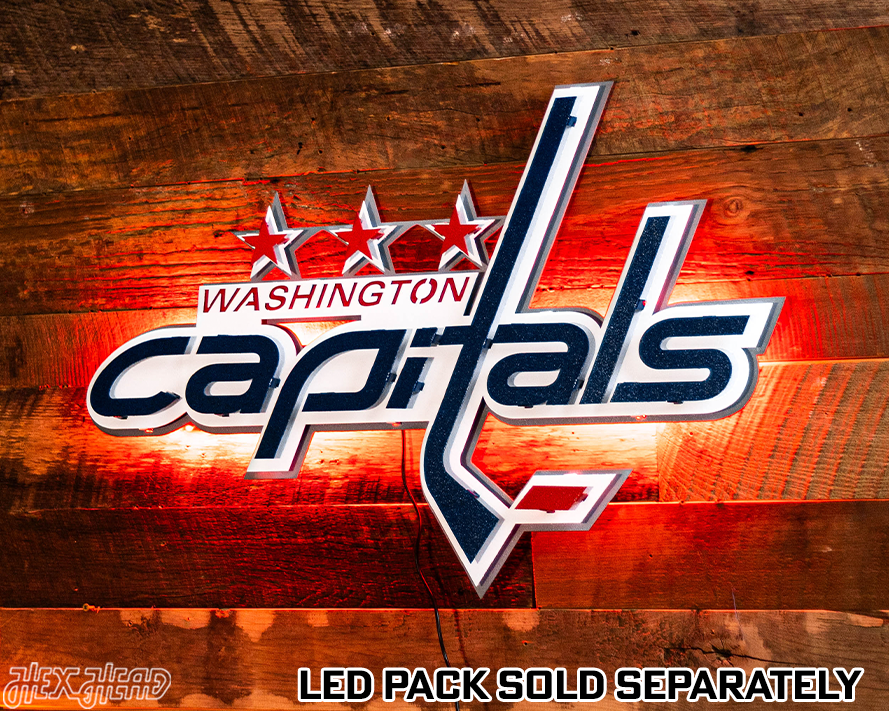 Washington Capitals 3D Vintage Metal Wall Art