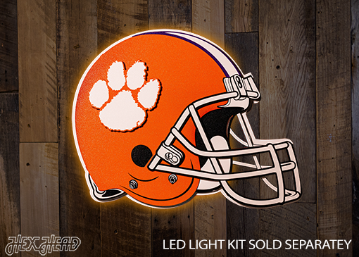 Clemson Tigers BLITZ COLLECTION - 8 LAYER 3D Metal Wall Art
