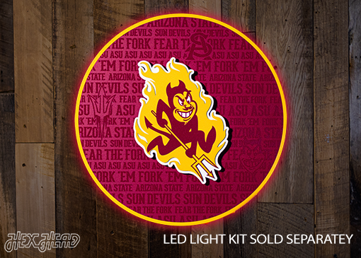 Arizona State Sun Devils CRAFT SERIES 3D Embossed Metal Wall Art