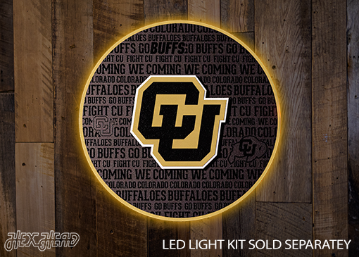Colorado Buffaloes CRAFT SERIES 3D Embossed Metal Wall Art