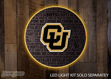 Colorado Buffaloes CRAFT SERIES 3D Embossed Metal Wall Art