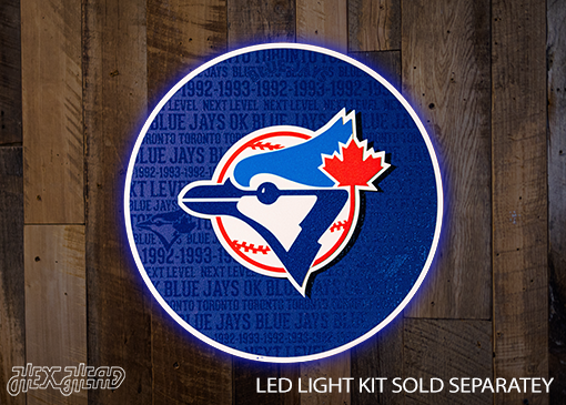 Toronto Blue Jays CRAFT SERIES 3D Embossed Metal Wall Art