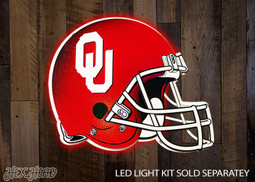 Oklahoma Sooners BLITZ COLLECTION - 8 LAYER 3D Metal Wall Art