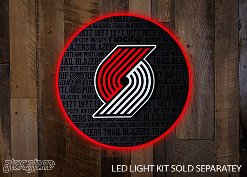 Portland Trail Blazers CRAFT SERIES 3D Embossed Metal Wall Art