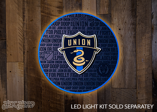 Philadelphia Union CRAFT SERIES 3D Embossed Metal Wall Art