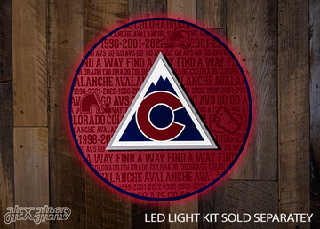 Colorado Avalanche CRAFT SERIES 3D Embossed Metal Wall Art