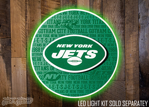 New York Jets CRAFT SERIES 3D Vintage Metal Wall Art