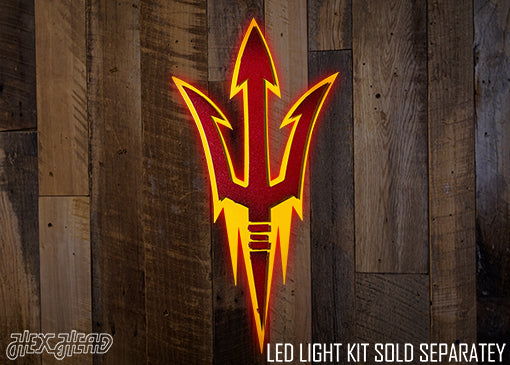 Arizona State Pitchfork 3D Vintage Metal Wall Art