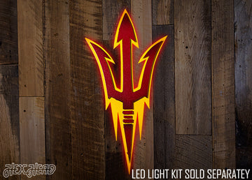 Arizona State Pitchfork 3D Vintage Metal Wall Art