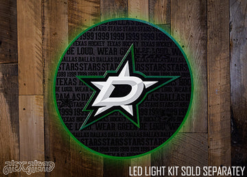 Dallas Stars CRAFT SERIES 3D Embossed Metal Wall Art