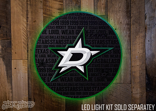 Dallas Stars CRAFT SERIES 3D Embossed Metal Wall Art