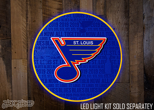 St. Louis Blues CRAFT SERIES 3D Embossed Metal Wall Art