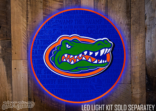 Florida Gators CRAFT SERIES 3D Vintage Metal Wall Art