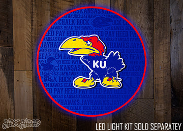 Kansas Jayhawks Vault CRAFT SERIES 3D Embossed Metal Wall Art