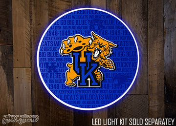 Kentucky Wildcats CRAFT SERIES 3D Embossed Metal Wall Art