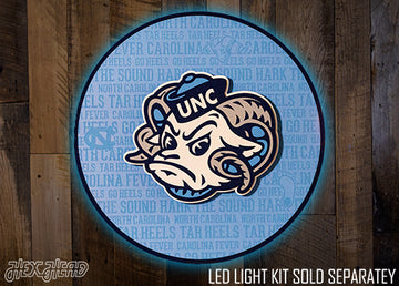 North Carolina Tar Heels CRAFT SERIES 3D Embossed Metal Wall Art